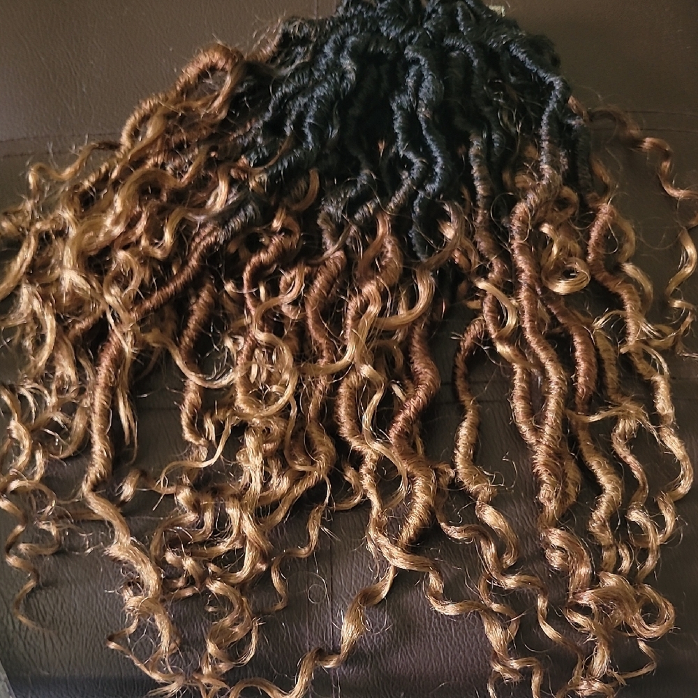 Black and Brown Curly Hair Extensions with Natural Texture